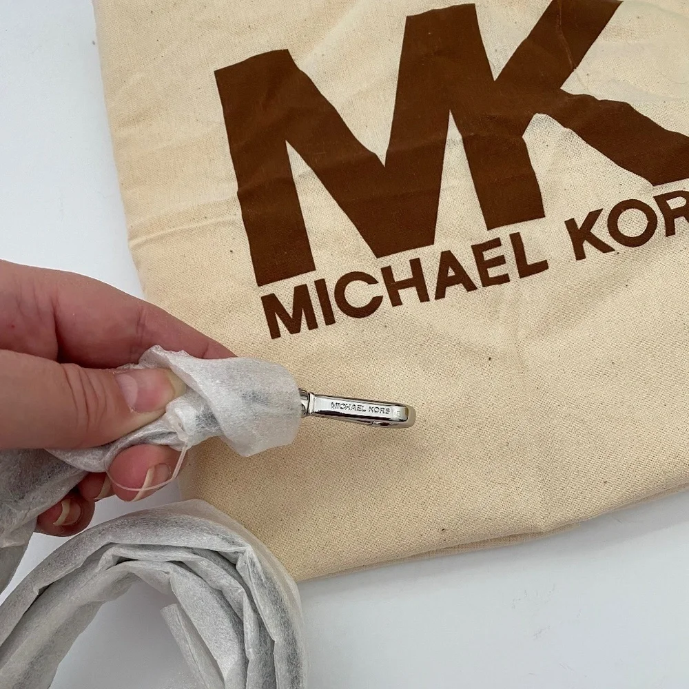 Michael Kors Pebble Leather Studded Satchel Crossbody